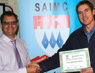 L–R: Gary Friend, Extech Safety Systems and Eben Grobbelaar, SAIMC Vaal.